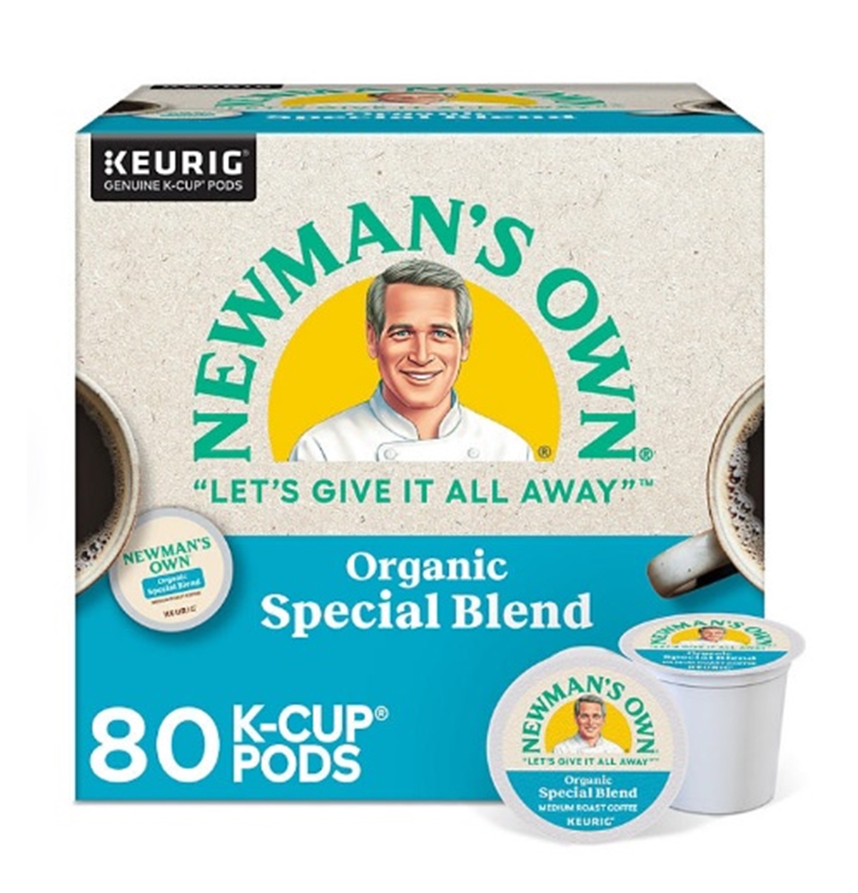 (image for) Newman's Own Organics Medium Roast K-Cup, Special Blend, 80 ct.